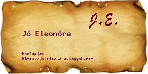Jó Eleonóra névjegykártya